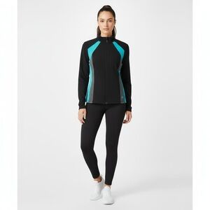 Reitmans Petites Yoga Zip Up Sweater Small